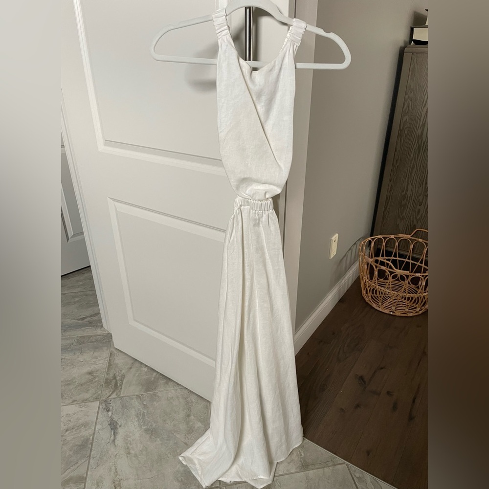SIR the label Women’s White Alena Cross Over Maxi Dress. Sz 0 - Picture 5 of 11